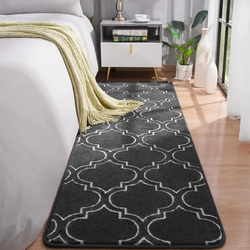Miniatura 38 de Chicrug Alfombras Modernas de 2x8 Pies para Dormitorio y Sala de Estar, Alfombra de Pasillo de Espuma Viscoelástica de Pelo Bajo para Entrada
