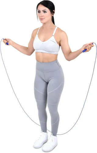 Miniatura 6 de ProsourceFit Speed Jump Rope 10’ Adjustable Length, Super Fast Turning for Cardio, Boxing Azul