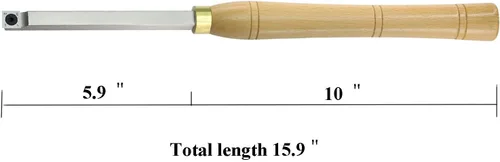 Miniatura 2 de Juego de 4 herramientas de torno de madera con punta de carburo más áspera y hueca con inserciones de carburo correspondientes con puntas, 16