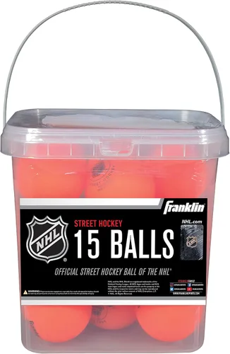 Miniatura 4 de Franklin Sports - Pelotas de hockey callejero NHL - Sin rebote para uso en exteriores y en patines - Tamaño oficial para hockey callejero juvenil