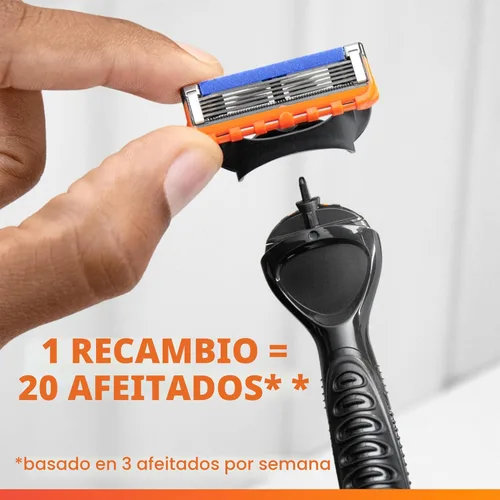 Miniatura 6 de Recambios para cuchillas de afeitar manuales para hombres, Gillette Fusion, 4