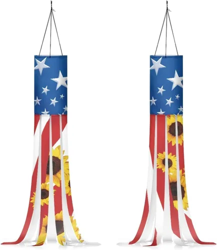 Miniatura 10 de Mummy Windsock - Calcetines de viento suaves e impermeables con bandera de Halloween, 2 piezas, lavables a máquina, secado rápido, bandera colgante