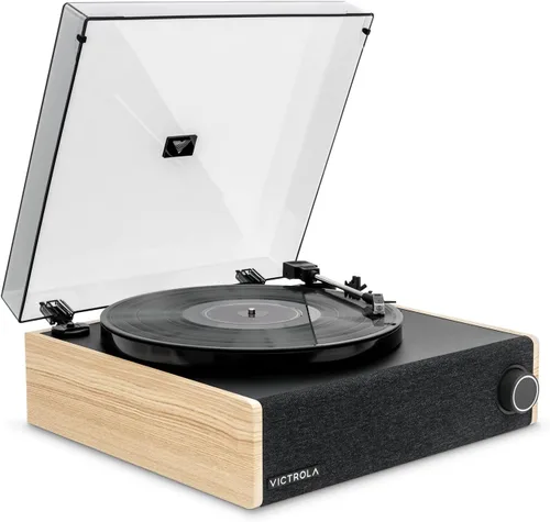 Miniatura 7 de Victrola Eastwood LP - Reproductor de discos Bluetooth - Tocadiscos de 3 velocidades, cartucho Audio Technica AT-3600L MM, salida Bluetooth Vinyl