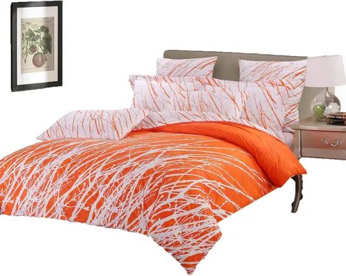 Miniatura 4 de Swanson Beddings - Juego de ropa de cama (100 % algodón), ramas de árbol Funda de edredón, fundas de almohada., Algodón, verde-blanco, gemelo