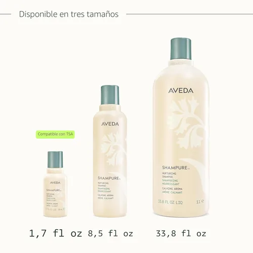 Miniatura 9 de Aveda Shampure Nurturing Shampoo for Fine to Medium Hair Gently Cleanses and Nourishes Hair With Abyssinian Oil Calming Aroma of Lavender &