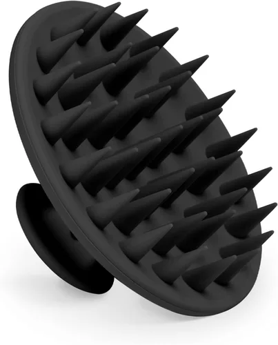 Meartchy Cepillo de champú y masajeador de cuero cabelludo de silicona, cepillo para el cuero cabelludo para el crecimiento del cabello y la