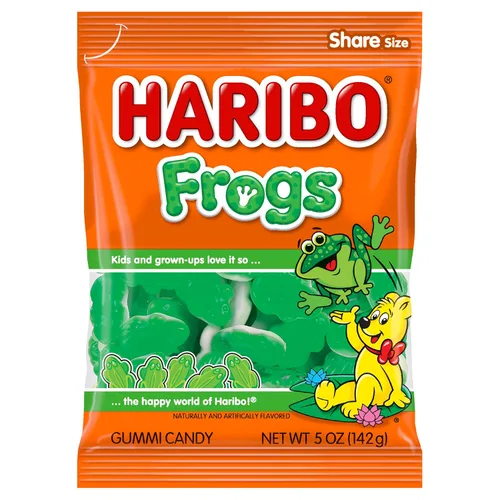 Haribo Caramelos de goma, ranas, 5 onzas