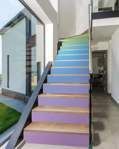 Miniatura 12 de FLFK Calcomanías para escaleras - Adhesivos para escaleras, Calcomanías autoadhesivas para escalones de Sunrise Coast, para decoración del hogar