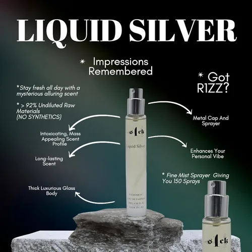 Miniatura 4 de S1ck - Colonia líquida con feromonas infundidas de plata para hombres, feromonas crudas, colonia para hombres, atracción duradera, espray hecho