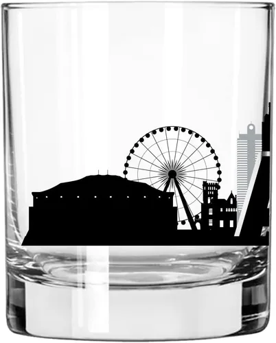 Miniatura 3 de Toasted Tales - Vaso de whisky Atlanta Skyline Cityscapes Regalo para gente de Atlanta City Vasos de ciudad urbana Old Fashioned Rocks Regalo