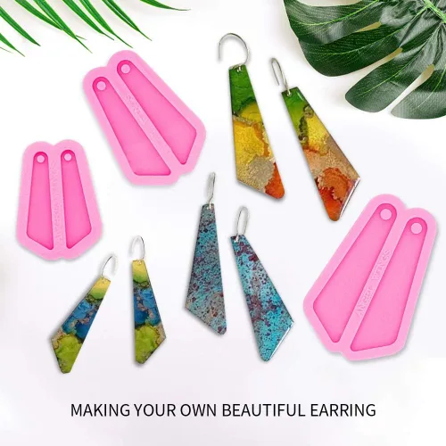 Miniatura 4 de Angel Wings 3 moldes de resina para aretes para hacer joyas, moldes de silicona para aretes, manualidades de resina, manualidades, joyería de moda