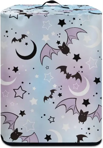 Miniatura 4 de Gomyblomy Funda para electrodomésticos pequeños con diseño de murciélagos, protector de freidora de aire lavable con tema de Halloween, protector