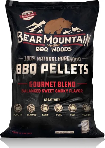 Miniatura 13 de Bear Mountain - Pellets de madera natural para ahumador, parrilla y barbacoa, 20 libras, manzana