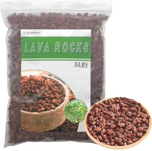 Miniatura 12 de Rocas de lava roja para plantas, 100% roca volcánica pura, sin tintes ni productos químicos, el mejor aderezo para plantas suculentas de cactus