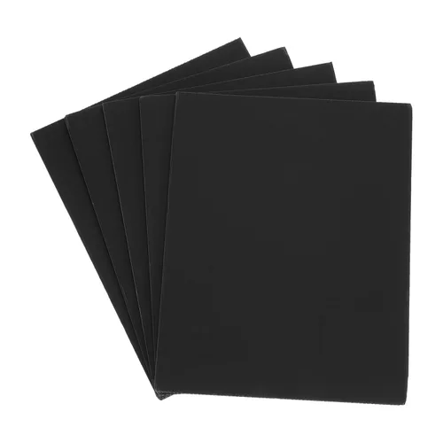 Miniatura 5 de uxcell Hojas de plástico corrugado, letreros negros en blanco de 0.118 pulgadas para patio, 8 x 12 pulgadas, tablero impermeable en blanco, 5 piezas