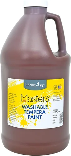 Miniatura 19 de Handy Art Little Masters - Pintura al temple lavable, turquesa, botella de 128 onzas, brillante y mezclable, alta opacidad, colores lavables