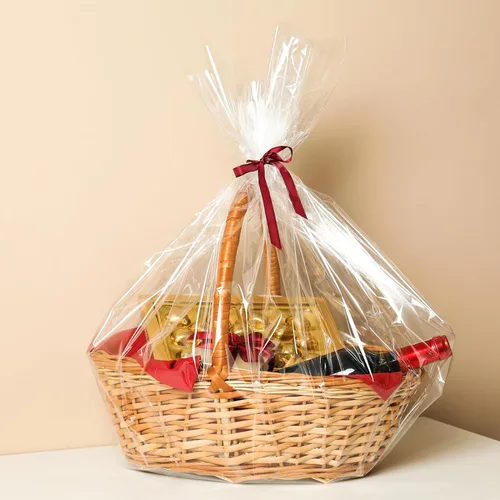 Miniatura 3 de Morepack Bolsas de celofán extra grandes, 35 x 47 pulgadas, bolsas grandes transparentes para cestas de regalo