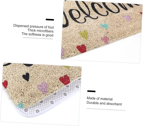 Miniatura 6 de Tapete de bienvenida absorbente de agua, antideslizante, para baño, cocina, pasillo, material suave para uso doméstico, 1 unidad