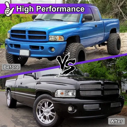 Miniatura 2 de Nixon Offroad Faros Delanteros de Proyector para 1994-2001 Dodge Ram 1500/1994-2002 Dodge Ram 2500 3500/1995-2002 Dodge Ram 4000
