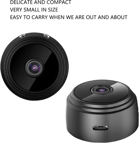 Miniatura 6 de Estink Mini cámara A9 Home, cámara inalámbrica de 1080P, cámara para mascotas para cachorros para interiores y exteriores con cubierta trasera Negro