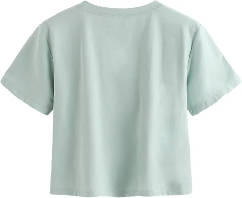 Miniatura 2 de MakeMeChic - Camisetas de manga corta casuales con estampado de letras para mujer