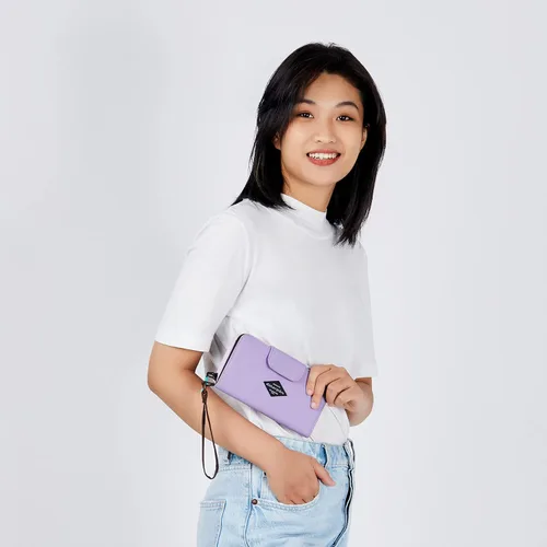 Miniatura 29 de Sherpani Tulum, cartera grande de nailon con cremallera alrededor, cartera con tarjetero organizador para mujer