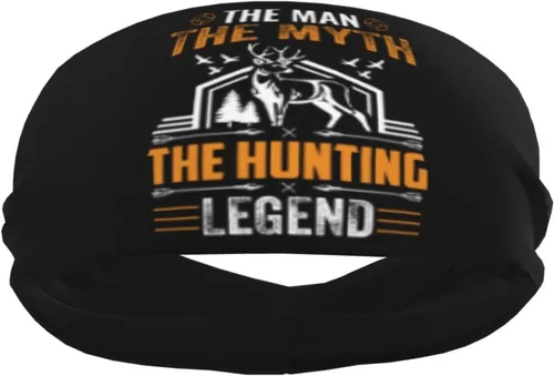 Miniatura 4 de The Man The Myth The Hunting Legend Headband for Men Women Sports Sweatband for Fitness Exercise Moisture Wicking Running Yoga Hairbands