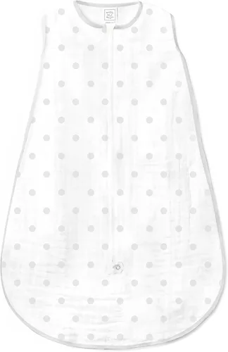Miniatura 11 de SwaddleDesigns Saco de dormir de muselina zzZipMe para bebé niño y niña, manta portátil con cremallera de 2 vías ¡Azul Ahoy!