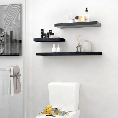 Miniatura 6 de Fun Memories Estantes flotantes – Estante de pared de 9.3 pulgadas de profundidad para decoración y almacenamiento – Estantería de exhibición