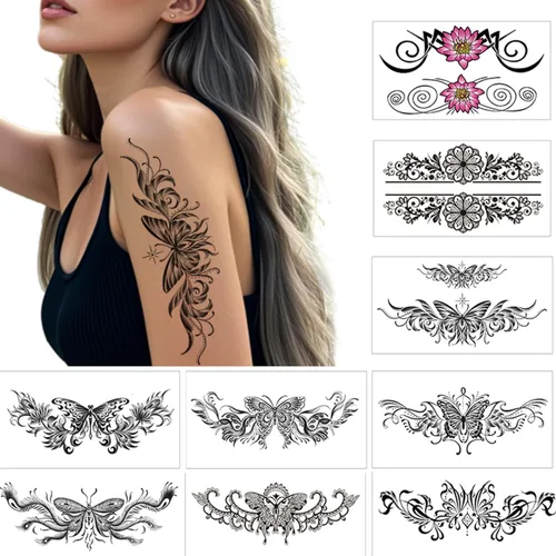 9 Seets Tatuaje Temporal Impermeable Diversión Temporal Tatuaje Cicatriz Pegatina Mujeres Hombres Mujeres Niños