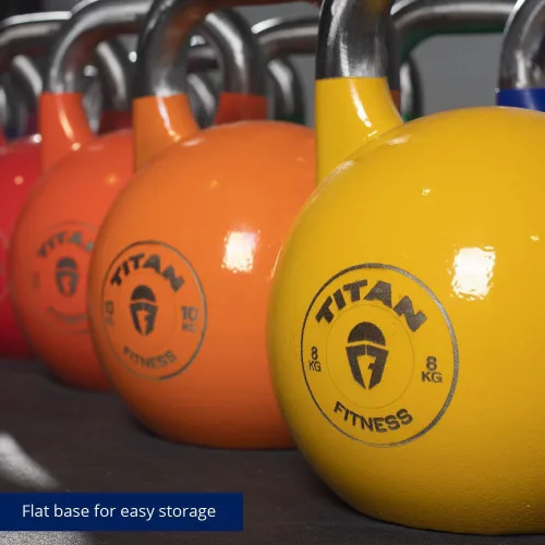 Miniatura 7 de Titan Fitness Pesa rusa de competencia, fundición de una sola pieza, marcas KG, entrenamiento de cuerpo completo