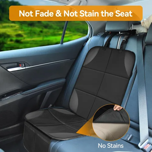 Miniatura 5 de Musclez Protectores de asiento de automóvil, fundas de asiento de automóvil impermeables de tela 600D, respaldo antideslizante y 2 bolsillos