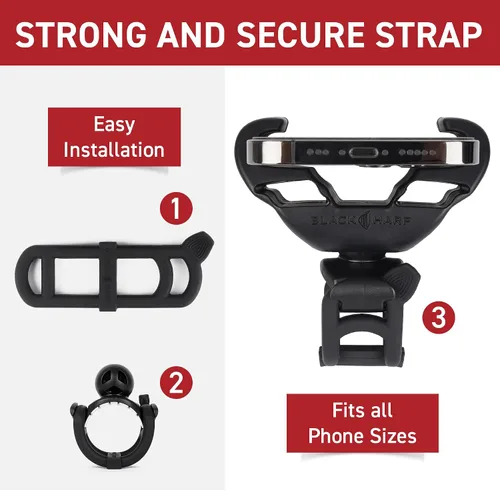 Miniatura 6 de Soporte de teléfono de silicona mejorado compatible con accesorios de bicicleta Peloton - Soporte para teléfono celular para bicicleta de ejercicio