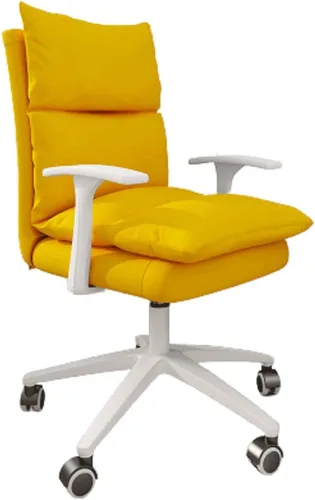 Miniatura 8 de YYDS Silla de juegos para niñas, silla de oficina con patas de nailon, silla ergonómica de carreras para el hogar y la oficina ergonómicamente