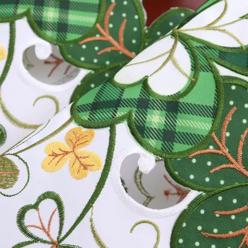 Miniatura 2 de Cenefa de Cortina Bordada con Trébol Irlandés A 58 × L 14 Pulgadas, Decoraciones de Ventana de Cocina para el Día de San Patricio o Primavera