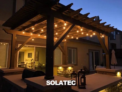 Miniatura 6 de Solatec Guirnalda de luces LED, inastillables, 96 pies, 30 enchufes colgantes, grado comercial, impermeable, 2 W, decoración para exteriores