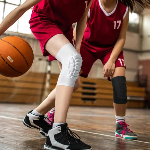 Miniatura 4 de Rodilleras de lucha libre para niños, jóvenes adultos, manga de compresión para baloncesto, voleibol, fútbol, 1 par de rodilleras cortas ((#2)