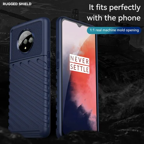 Miniatura 8 de Asuwish Funda de teléfono para OnePlus 7T con cubierta protectora de pantalla de vidrio templado y accesorios para celda, funda delgada y suave