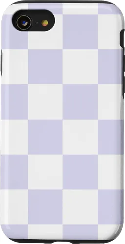 Miniatura 18 de Cute Pastel Lavender Off White Checker Pattern Design Case for iPhone 17