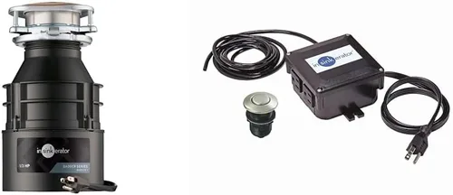 Miniatura 7 de InSinkErator Triturador de Basura con Cable, Badger 1, 1/3 HP Alimentación Continua y Kit Conector para Lavavajillas DWC-00