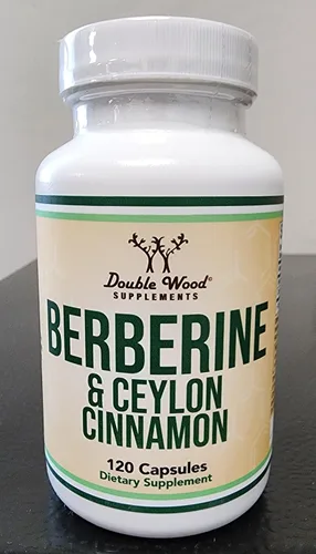 Miniatura 8 de Berberina con canela de Ceilán (500 mg y dosis equivalentes a 2 gramos) 120 cápsulas para el metabolismo y la salud metabólica, probada por