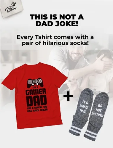 Miniatura 2 de Camiseta con texto en inglés "I'm a Gamer Dad", regalos para videojuegos, hombres, marido, papás, ideas de regalo, divertidas camisetas para el Día