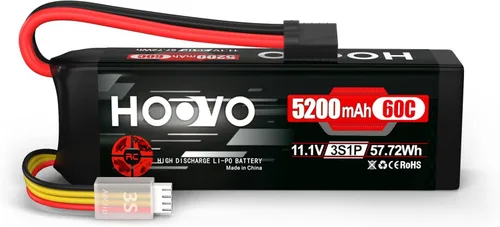 HOOVO 3S LiPo Batería 11.1V 5200mAh 60C TR Plug Softcase RC Batería para RC Car RC Truck Avión Helicóptero Barco Carreras RC Hobby