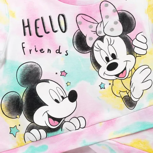 Miniatura 6 de Disney Minnie Mouse Mickey Mouse - Camiseta corta con diseño de nudo para niñas