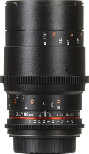 Miniatura 3 de Rokinon Cine DS 3.937 in T3.1 ED UMC Telefoto Macro Cine Lente de Marco Completo para Sony E Mount (FE) Cámaras de lente intercambiable