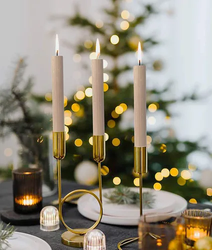 Miniatura 7 de Hyoola Velas de cena de 10 pulgadas – Paquete de 12 – Palitos de vela altos sin perfume rústico de larga duración Sahara