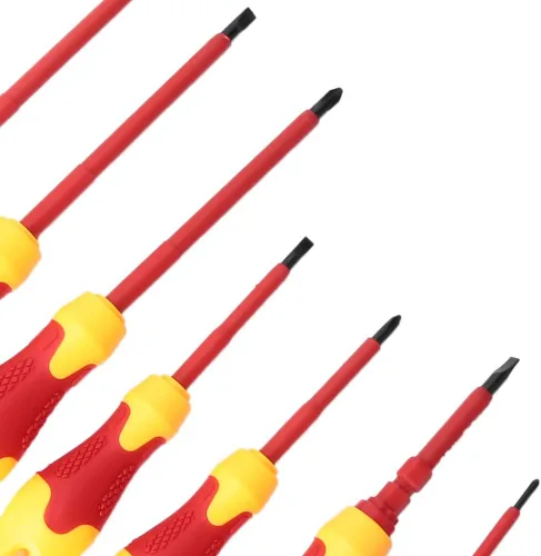 Miniatura 8 de Jeanoko Juego de destornilladores eléctricos aislados multifuncionales de 1000 V, 10 Uds. con ranura para destornilladores, herramientas