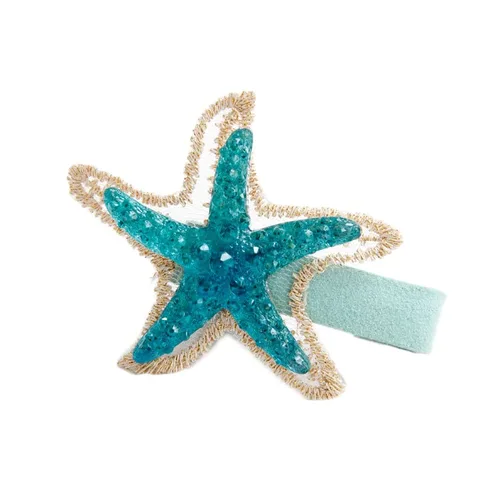 Miniatura 2 de Pinza para el pelo de cola de sirena, horquilla de cola de pez, conchas de mar, pinzas de sirena BBG31 (estrella de mar)