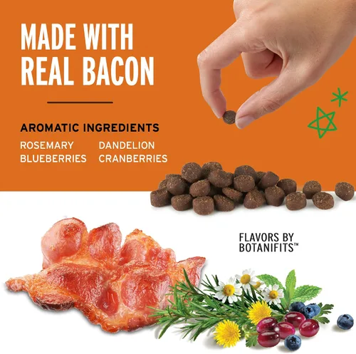 Miniatura 3 de Pet Botanics - Bolsa de 10 onzas de premios de entrenamiento, mini golosinas suaves y masticables, sabor a tocino, con 500 golosinas por bolsa