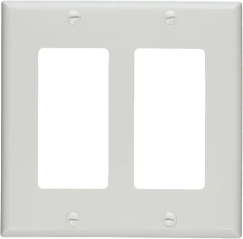Miniatura 13 de C2G 03721 Placa de pared Keystone de dos puertos, color blanco